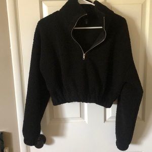 Cropped Half-zip Jacket/shirt